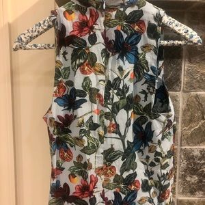 Zara summer floral blouse